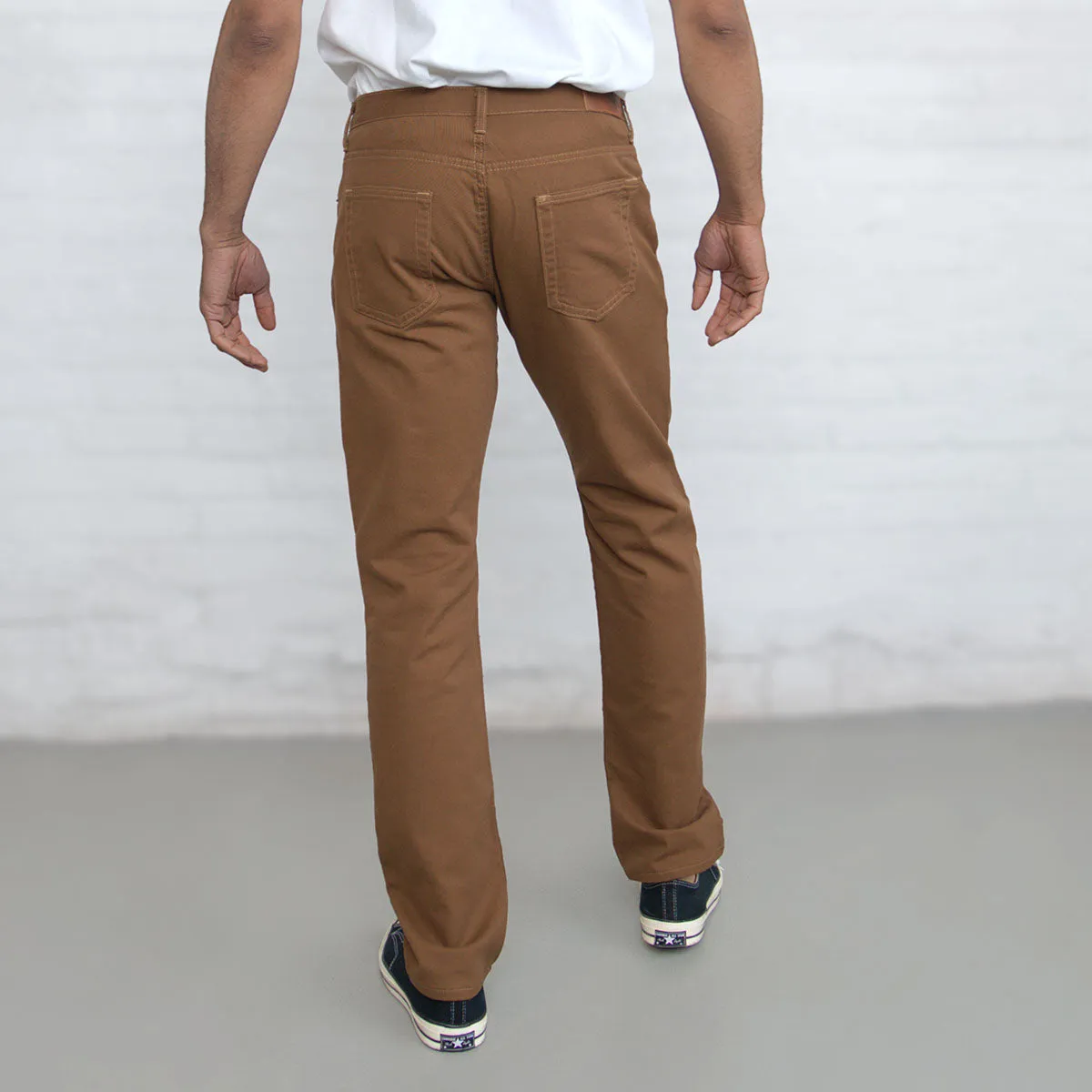 100% Cotton Tailored Fit Brown