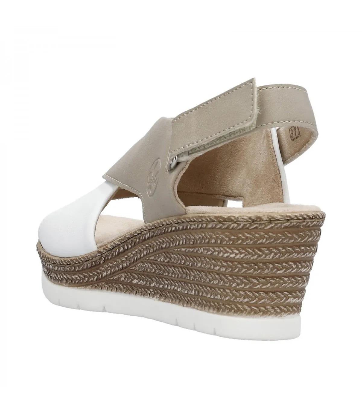 Anatomical Sandal Rieker - White/Cognac 61975-62