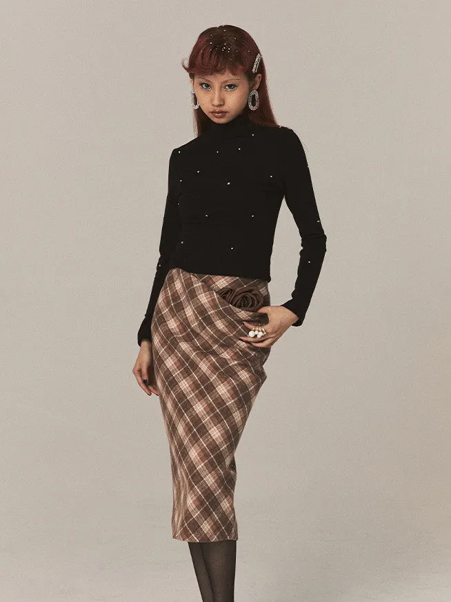 Bijou Figure Bottle-Neck Feminine Knit