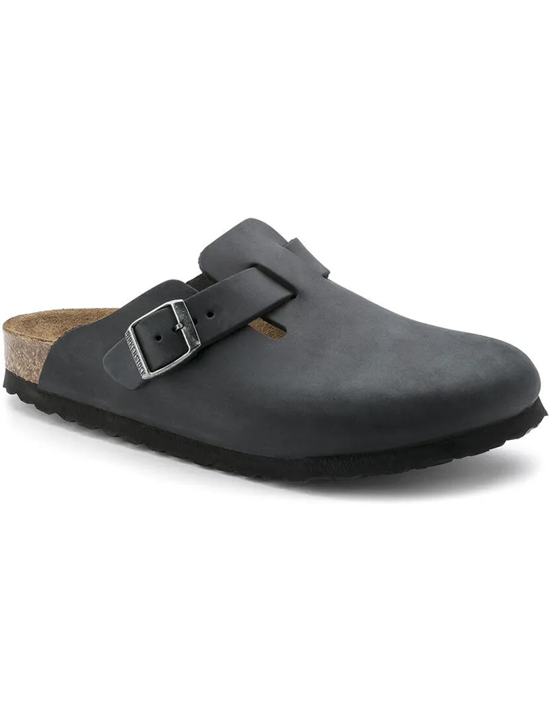 Birkenstock Boston Womens Sandal Clog Black