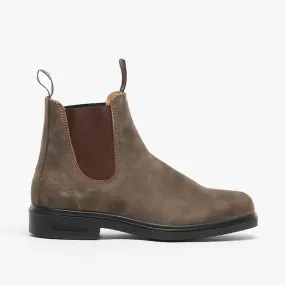 Blundstone 1306 Nubuck-Rustic Brown Slip-On Dress Boot