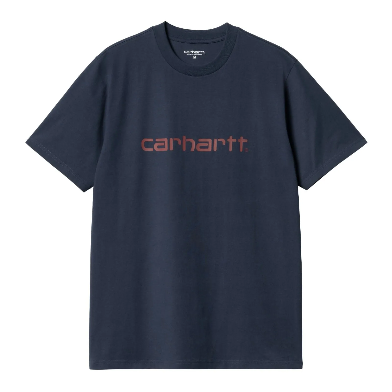 Carhartt WIP Script Short Sleeve T-Shirt Air Force Blue/Malbec