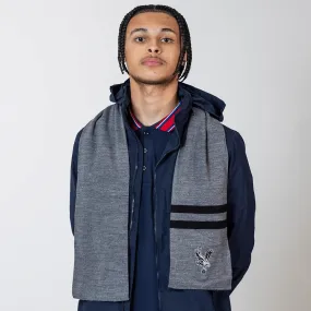 Eagle on Ball Scarf Grey