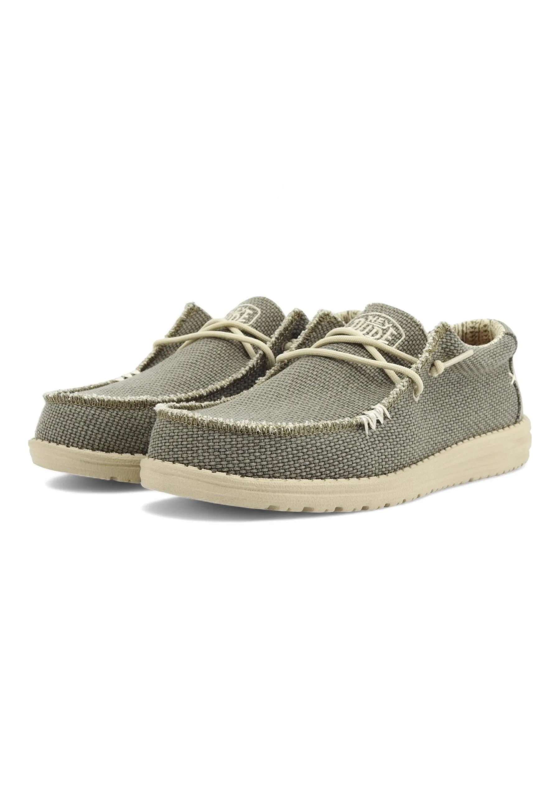 HEY DUDE Wally Braided Sneaker Vela Uomo Army Verde 40003-3VE