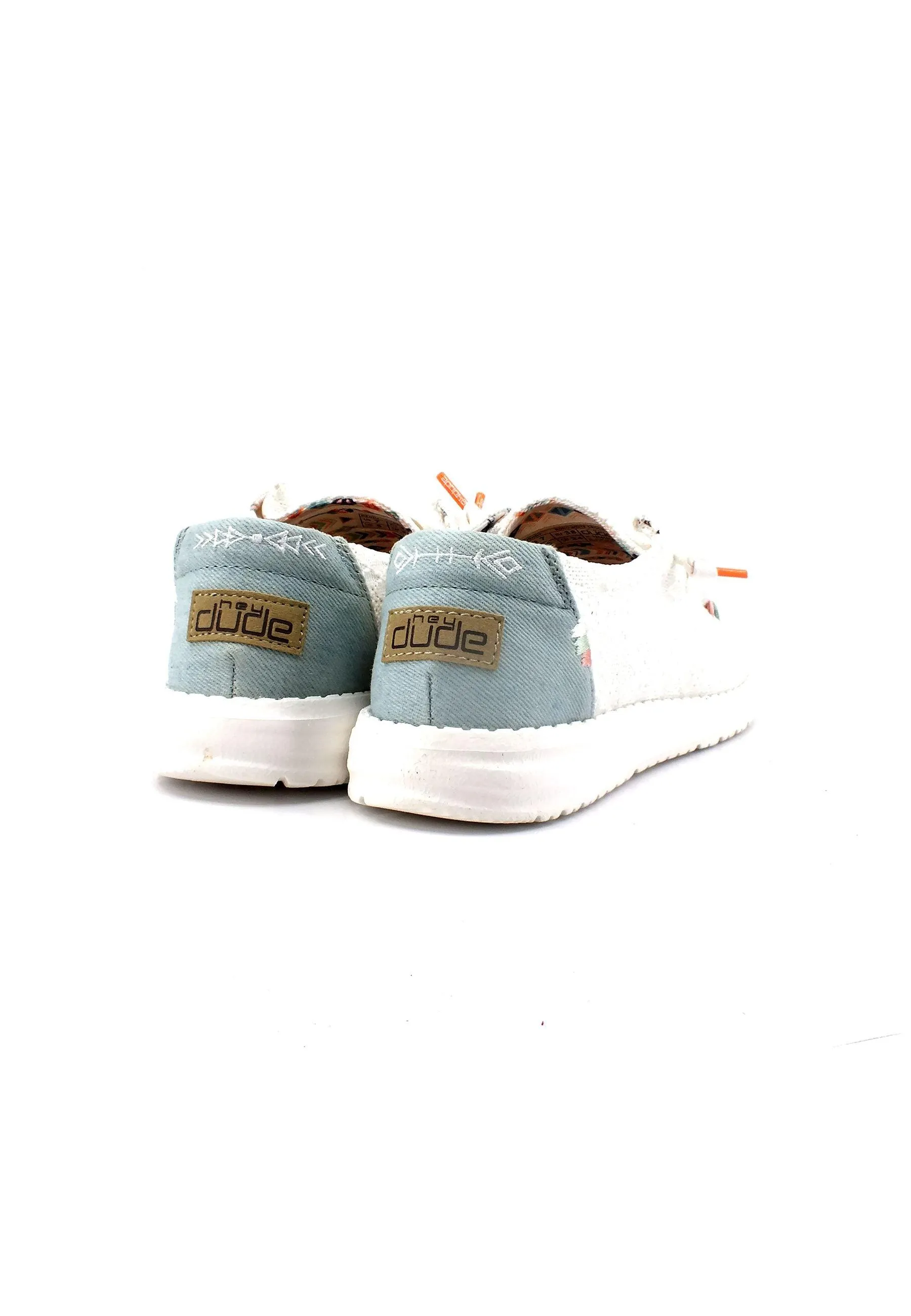 HEY DUDE Wendy Boho Sneaker Vela Donna White Crochet 40054-1KF