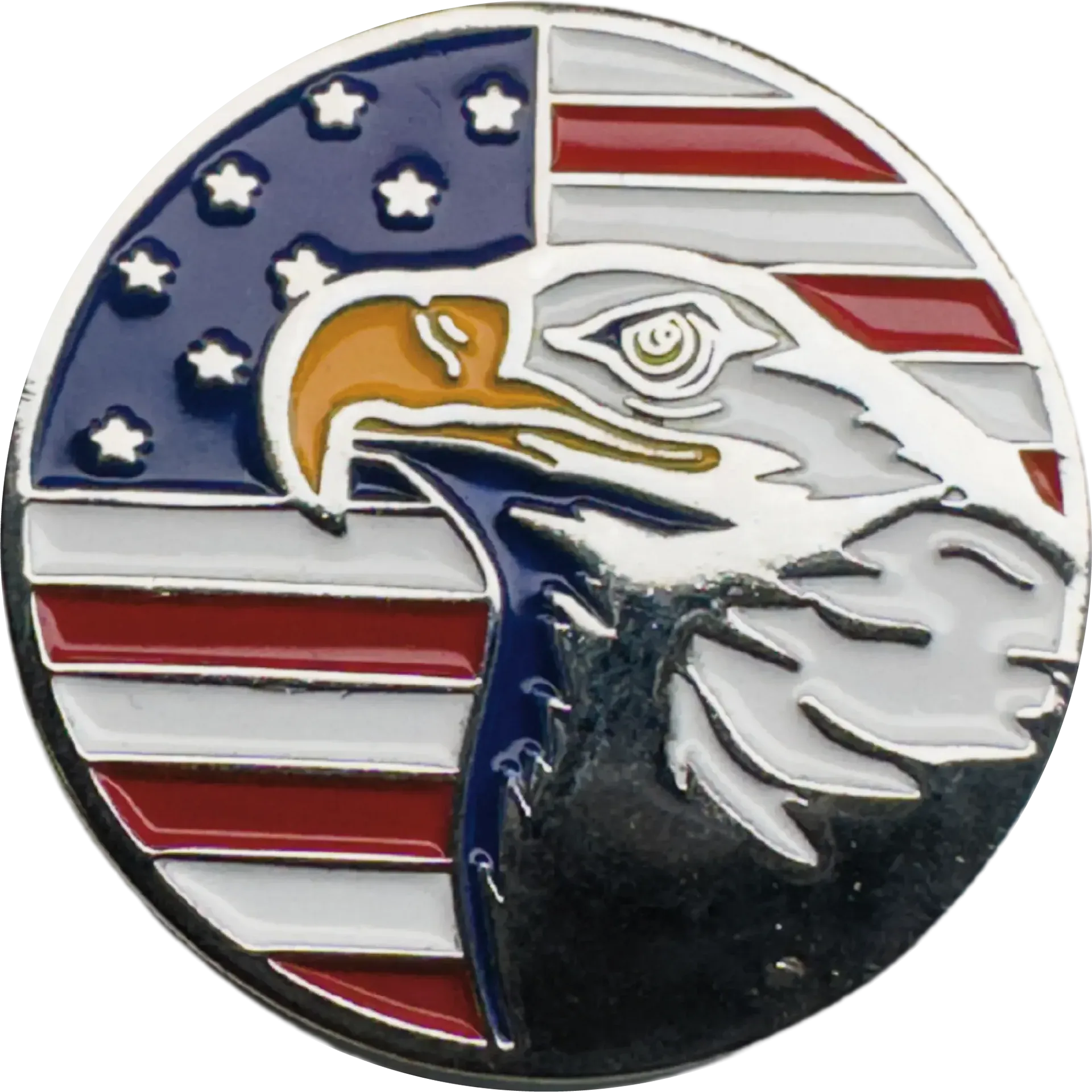 Magnetic Hat Pin - Flag Eagle