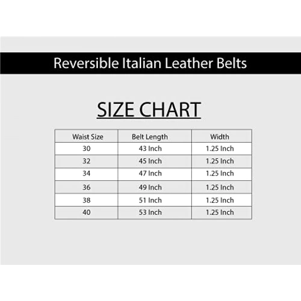 Men's Reversible Italian Leather Belt (LC1F008)