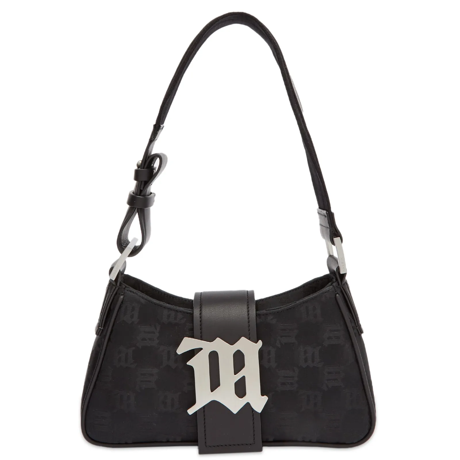 MISBHV Jacquard Monogram Mini Shoulder BagBlack