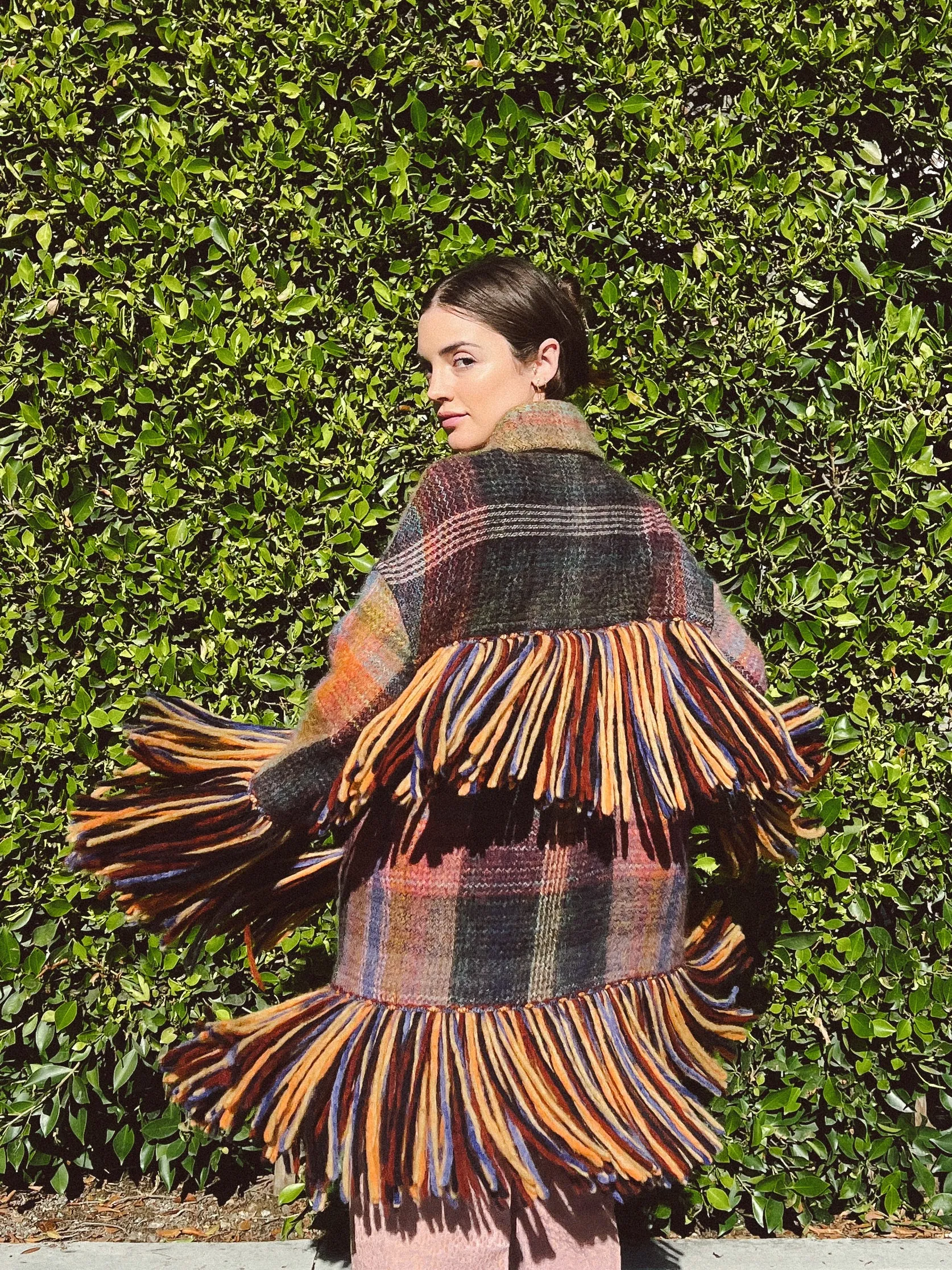 Missoni Fringed Plaid Coat