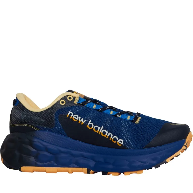 New Balance Mens Fresh Foam X More V2 Trail Running Shoes Blue/Yellow/Black