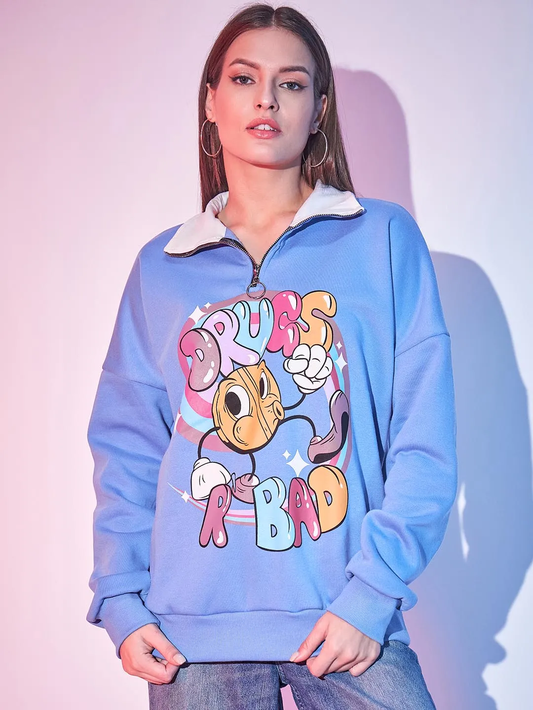 Printed Fleece Sweatshirt