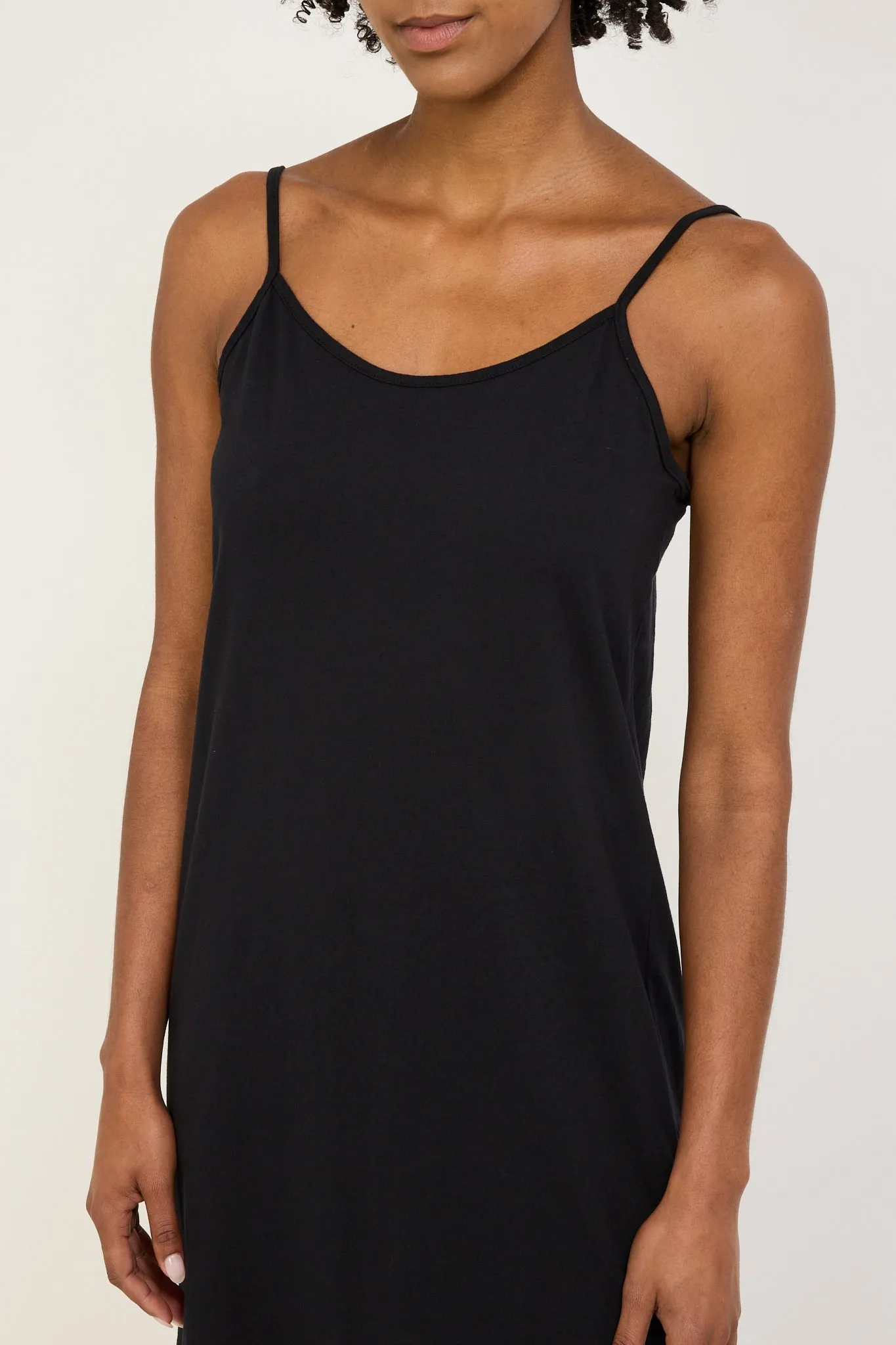 Slip Boxy Longerline Tank Dress Black
