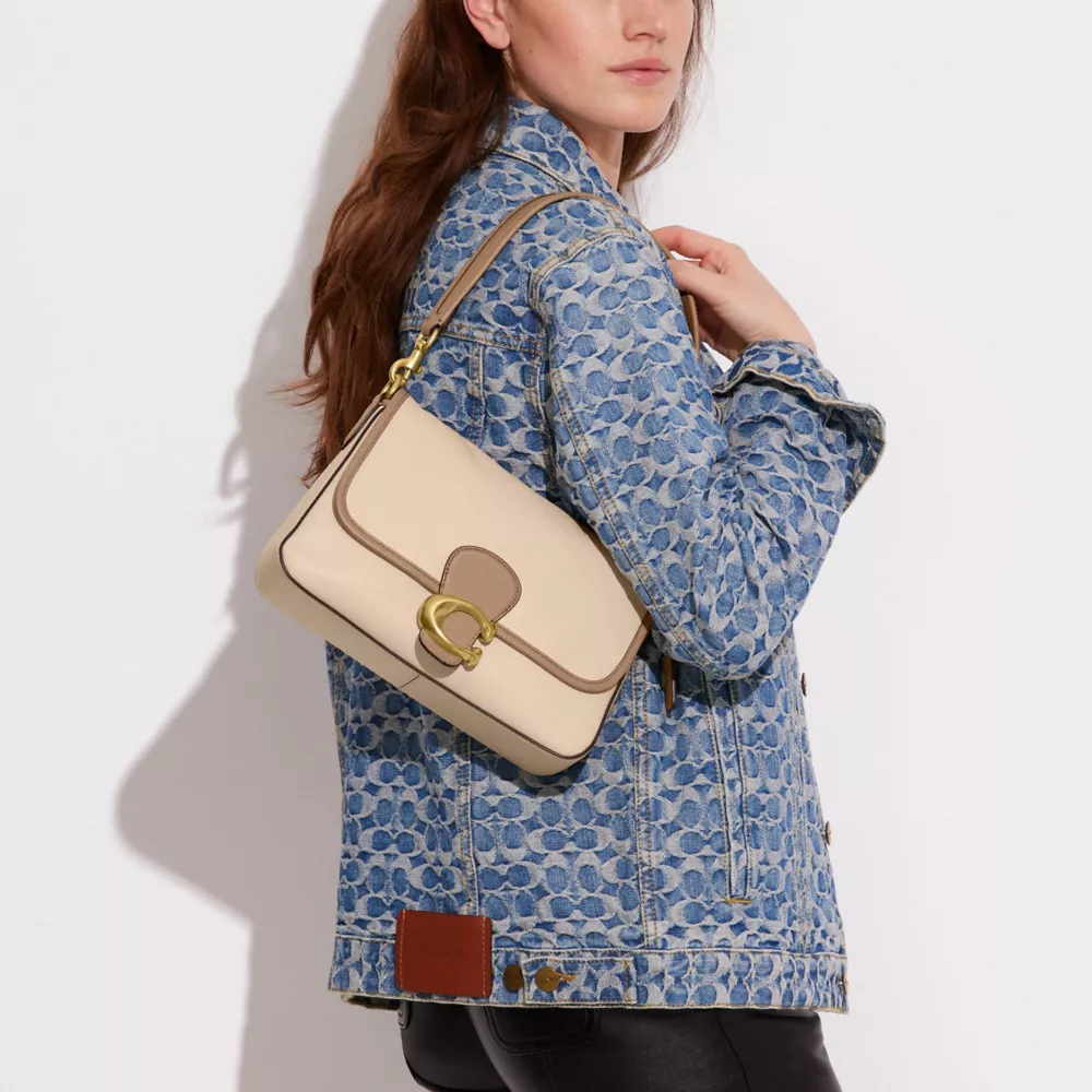 SOFT TABBY SHOULDER BAG IN COLORBLOCK