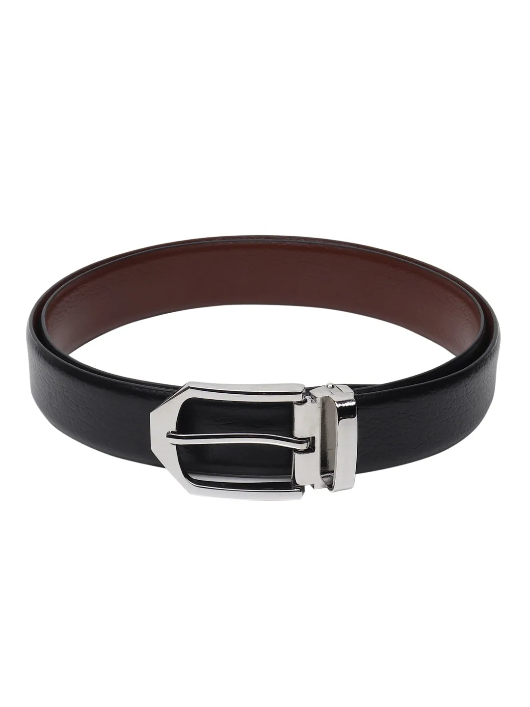 Teakwood Genuine Leather Black Belt