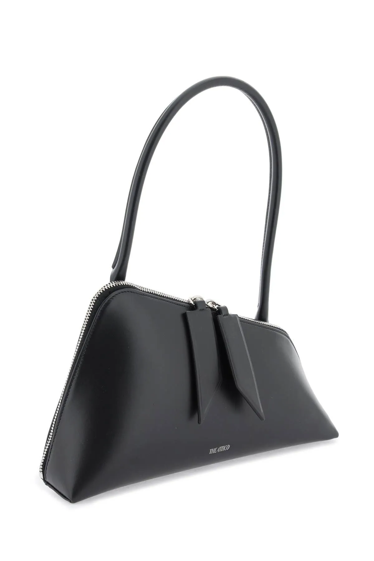 The Attico    The Attico Leather Sunrise Shoulder Bag