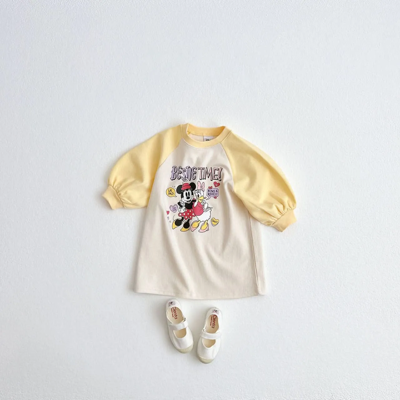 Toddler Disney Bestie Time Raglan Dress (1-6y) - 2 Colors