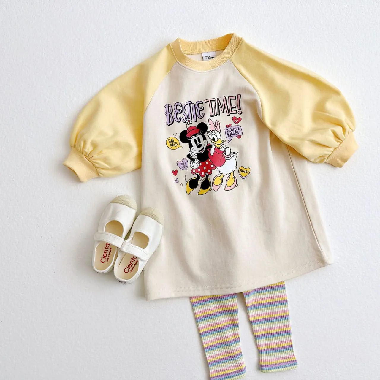 Toddler Disney Bestie Time Raglan Dress (1-6y) - 2 Colors