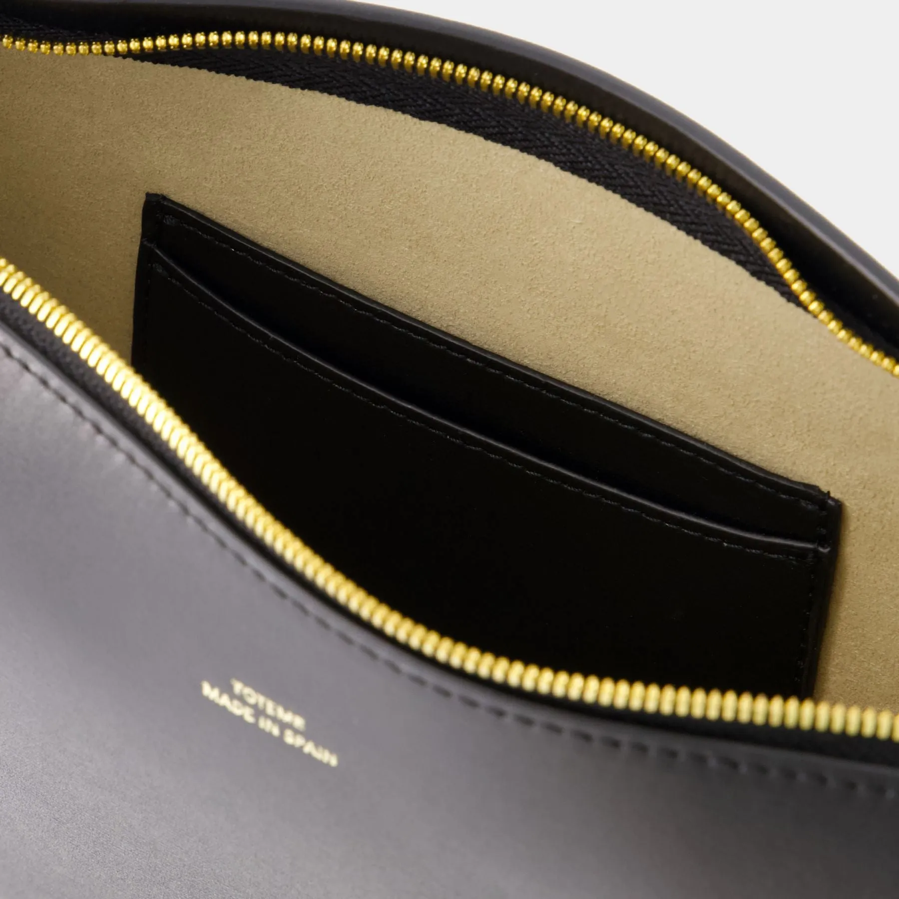 TOTEME  Scoop Shoulder Bag - TOTEME - Leather - Black