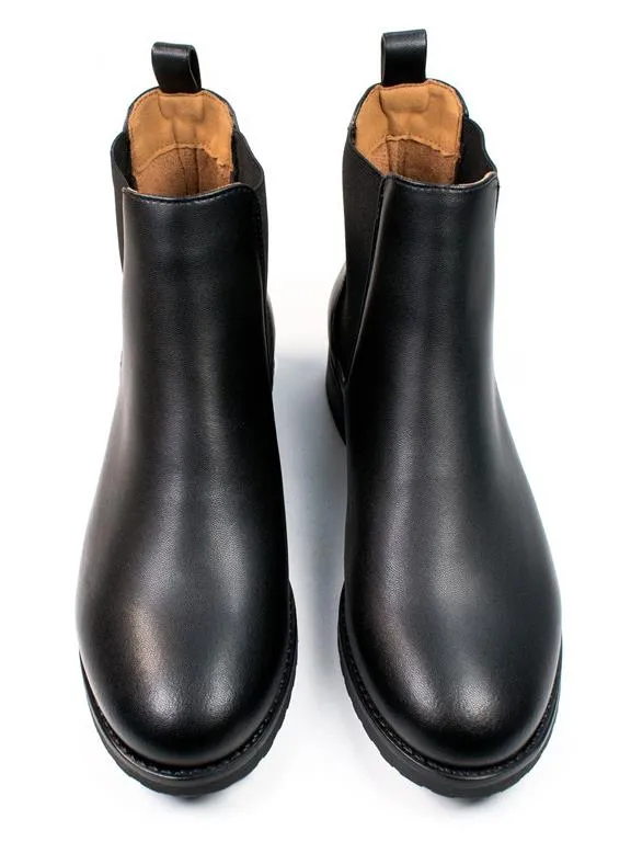 Will's Vegan Store Chelsea Boots Luxe Smart Black