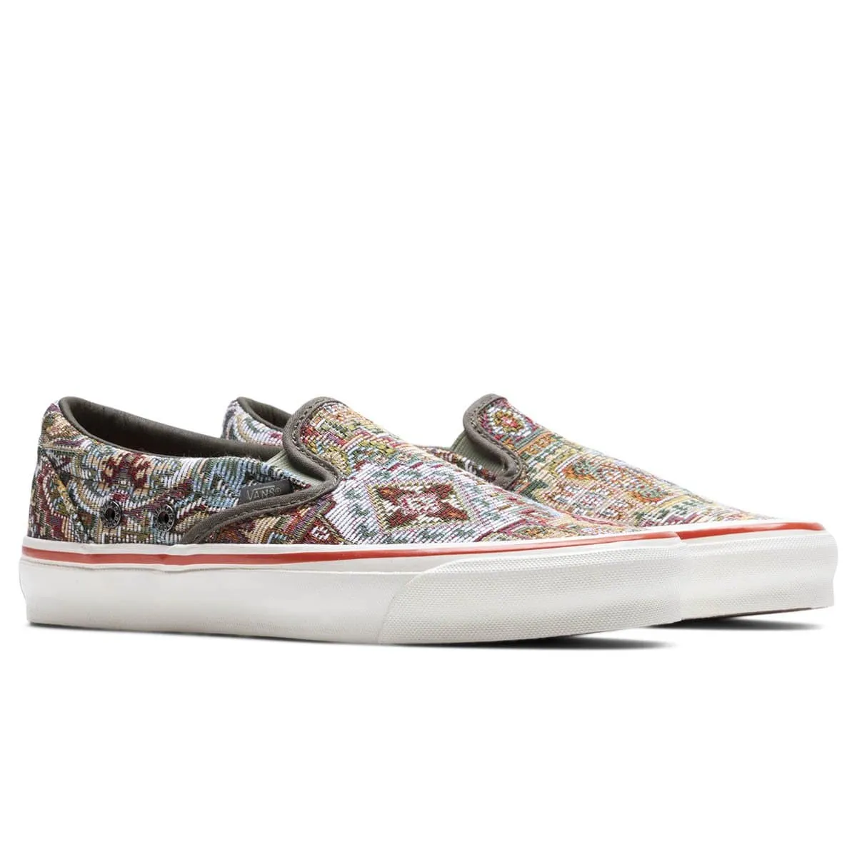 x Nigel Cabourn CLASSIC SLIP-ON LX Carpet Green Mix