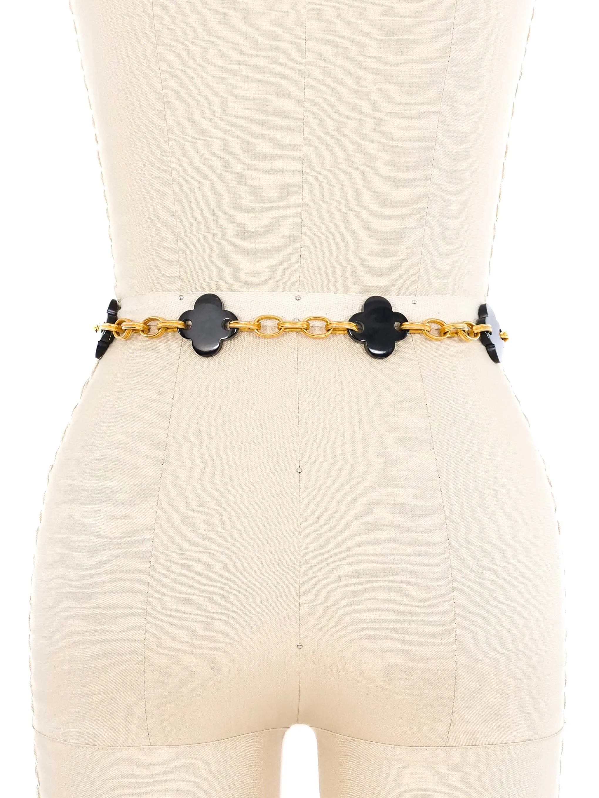 Yves Saint Laurent Clover Chain Belt